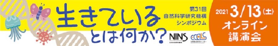 第31回自然科学研究機構シンポジウムバナー