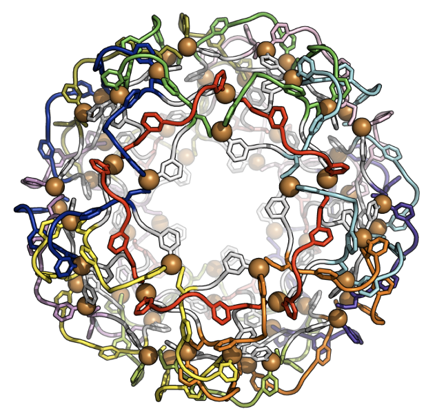 正十二面体リンクの球殻分子構造の構築に成功 －ウイルスキャプシド状分子の化学合成に期待－ （藤田誠卓越教授ら）