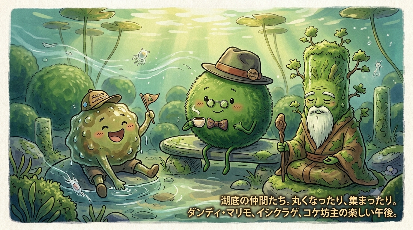 【連載 第2回前編】氷の下で眠るマリモの危機と復活　―マリモってどんな生き物？（基本構造・生活形編）