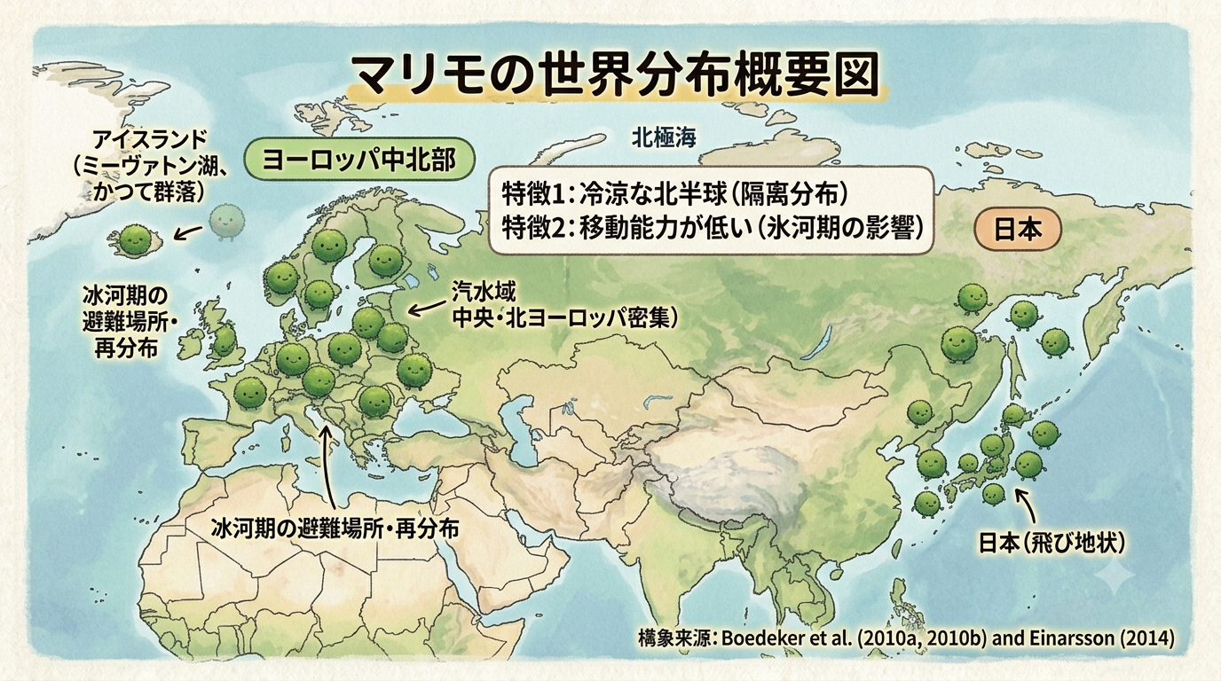 【連載 第２回中編】氷の下で眠るマリモの危機と復活　―世界に散らばるマリモ、湖底に眠るマリモの記憶①
