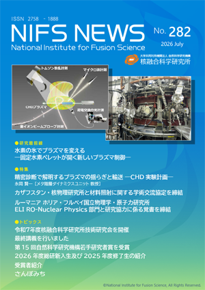 『NIFS NEWS（No.282 号）』を発行しました